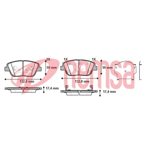 Disk Balata Kia Rio III 1.25 Ön -