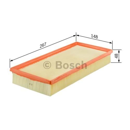 Hava Filtresi Ford Focus, Transit, Tourneo - Bosch