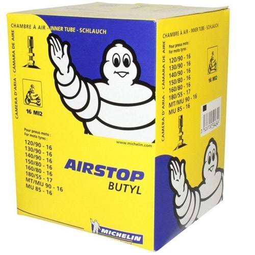 İÇ LASTİK MICHELIN AIRSTOP 120/90-16 130/90-16 140/90-16 150/80-16 160/80-16 180/55-17