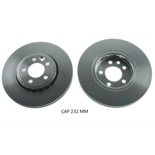Fren Diski Hyundai Atos 1.0 03> Prime, Rover Ön - 232 MM - VALEO