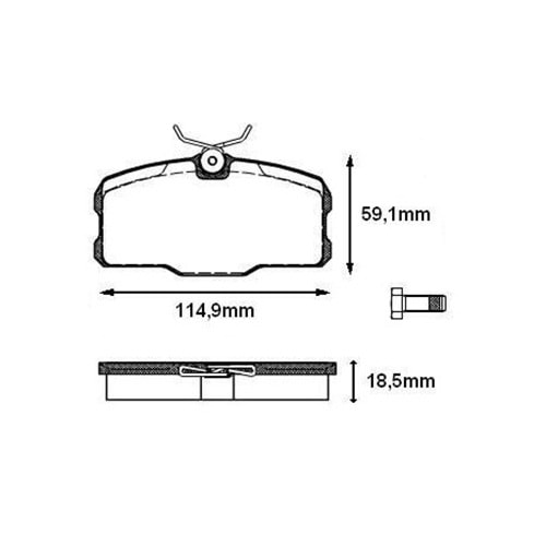 Disk Balata Mercedes S-Class COUpE C126 85-91 Ön -