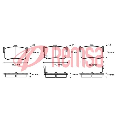 Disk Balata Hyundai Sonata 1,8 Honda LEGEND, Rover 800 Arka -