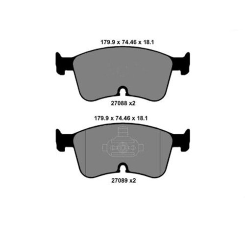 Disk Balata Vw Tiguan, Passat, Skoda Superb, Kodiaq, Cupra - Ön