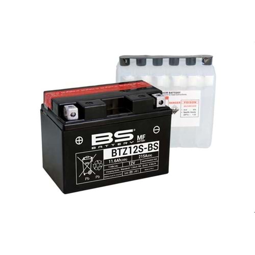 BS BTZ12S-BS ( YTZ12S-BS ) 12V-11 AMPER BAKIMSIZ AKÜ