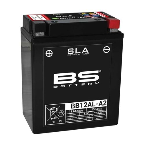 BS BB12AL-A2 SLA (YB12AL-A2) 12V-12 BAKIMSIZ AKÜ