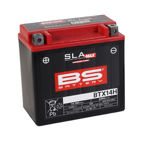 BS BTX14H SLA MAX 12V 14.7AMPER 220 CCA BAKIMSIZ AKÜ