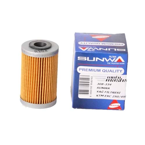 155 SUNWA YAĞ FİLTRESİ KTM EXC250, EXC450, EXC500, BAJAJ PULSAR