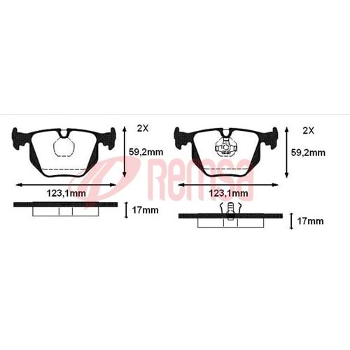 Disk Balata Bmw 3-Serisi (E46) Arka -