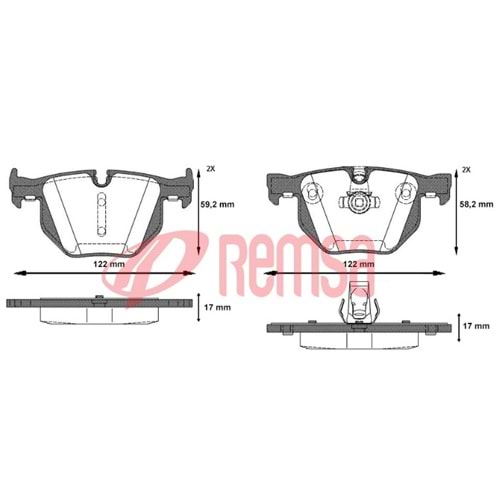Disk Balata Bmw 5 (E61), (E60), 6 (E63), (E64) Arka -