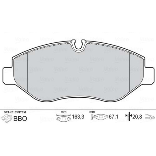 Disk Balata Mercedes Sprinter, Vito, Vw Crafter Ön -