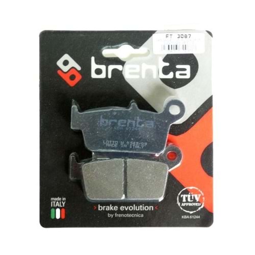 131 BRENTA ORGANİK BALATA HONDA CR 125, CR 250, XR 400, XR 650, YZ 400 F (FT3087)