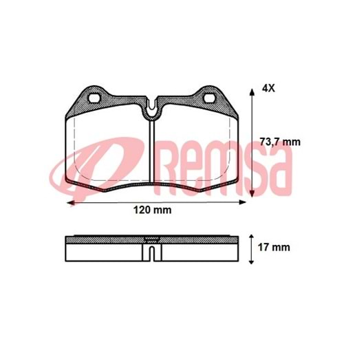 Disk Balata Bmw 8 (E31), 7 (E38) Ön -