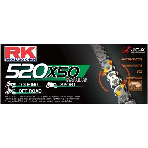 Rk O-Ring Li Xso Zincir Tt 600, Exc 250, Crf 250, Wr 250, Yz 125, Gt 250, Gv 250