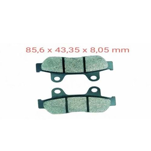 721 DİSK BALATA ORGANİK HONDA CB 125, RAMZEY, ZELSUN, ACTİVA 125 S MONERO 50338