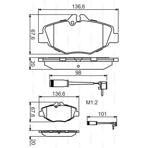 Disk Balata Mercedes E Serisi 211 Ön