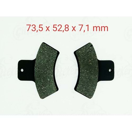 270 DİSK BALATA ARKA ATV - GOLD SERİSİ MONERO 63039
