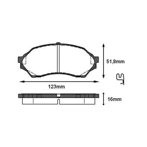 Disk Balata Mazda 323 F VI, SVI Ön -