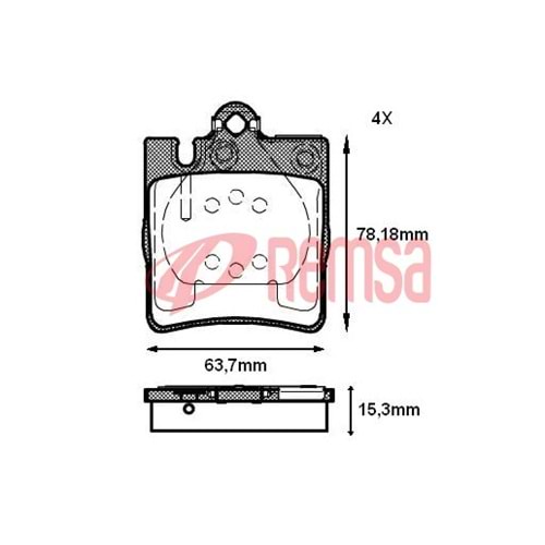Disk Balata Mercedes SLK, CLK, C Serisi, E Serisi Arka -