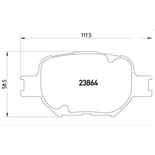 Disk Balata Toyota Corolla 01-07, Verso 01-04 Ön -