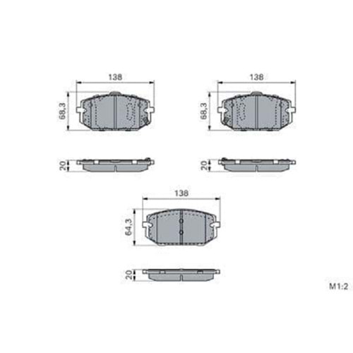 Disk Balata Hyundai Tucson 21>, Tucson Hybrid 21>, Elantra, Sportage