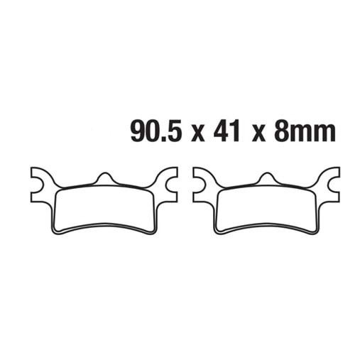 314 DİSK BALATA ÖN ATV POLARİS MAGNUM 325, MAGNUM 500, SPORTSMAN 400 (7ATV1019-500-PLS)