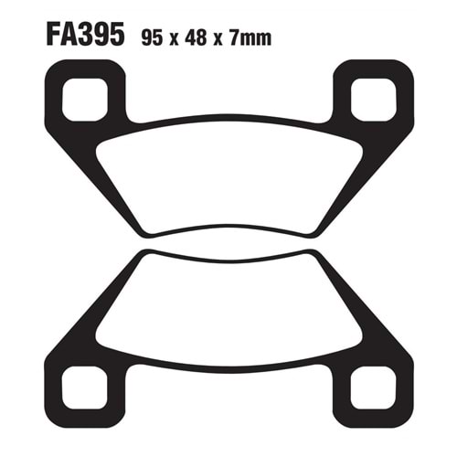 395 DİSK BALATA ATV 250 CC KARE DELİK (7ATV1019-KRD-250-2)
