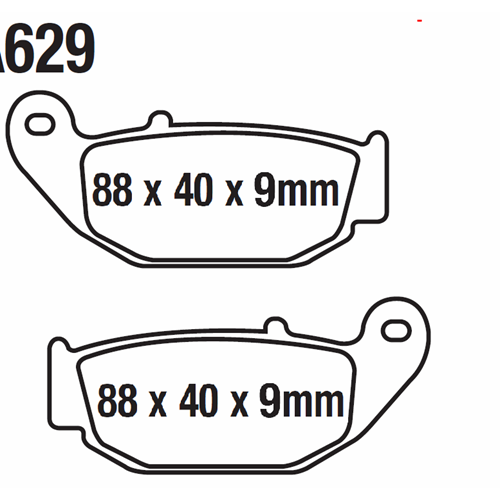 629 FREN DİSK BALATASI (ABS) ARKA CF SR250-450 NK 250