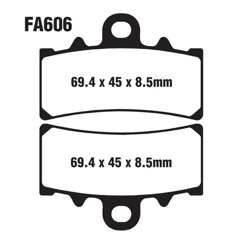 606 ÖN FREN DİSK BALATASI KTM RC DUKE 125-200-390 BAJAJ DOMİNAR 250-400