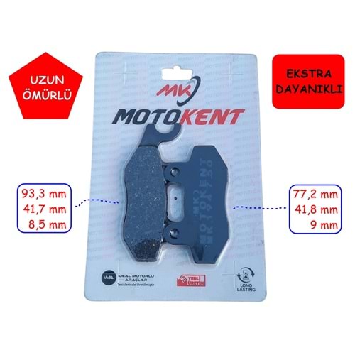 228 DİSK BALATA MTK TERS ÇENGEL KAWASAKİ NİNJA H2 SX SE ARKA-SUZUKİ BURGMAN AN 400(07-18) ÖN