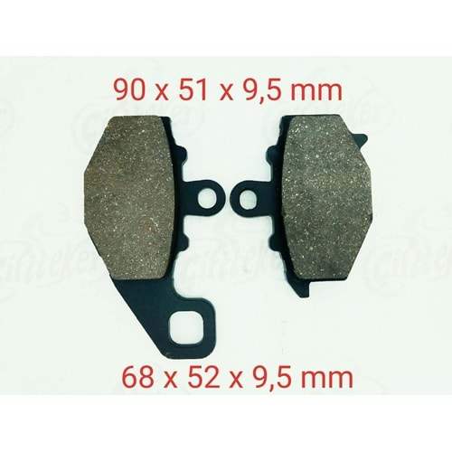 192 ARKA DİSK BALATA CF MOTO 650 NK(2012-2015)-KAWASAKİ ER-6 F-N - Z750 S - Z1000 - ZX6-R A KALİTE