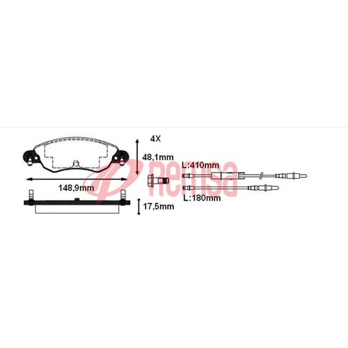 Disk Balata Citroen C5 I 1.8 16 V Ön -