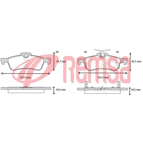 Disk Balata Mini Cooper, Mini One, Honda Civic, Toyota Yaris Arka -