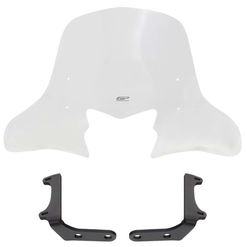GP Kompozit Honda Dio 2021-2024 Uyumlu Ön Cam Şeffaf 48 cm