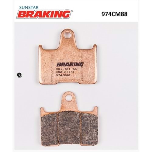 254 Fren Balatası Arka Sinterli Braking Harley Davidson Custom 1200 1200 2015