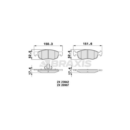Disk Balata Fiat Doblo, Albea , Polıo ,Dacia Logan Ön