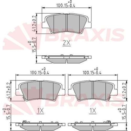 Disk Balata Hyundai ELantra, Accent Blue, Kia SOUL Arka -