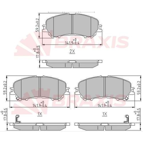 Disk Balata Renault Megane IV, Talisman, Espace V, Qashqai, Kadjar, X-Trail Ön -
