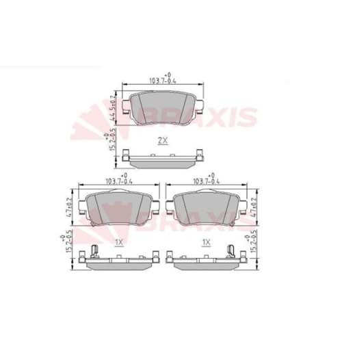 Disk Balata Renault Kadjar, Nissan X-Trail, Qashqai Arka -