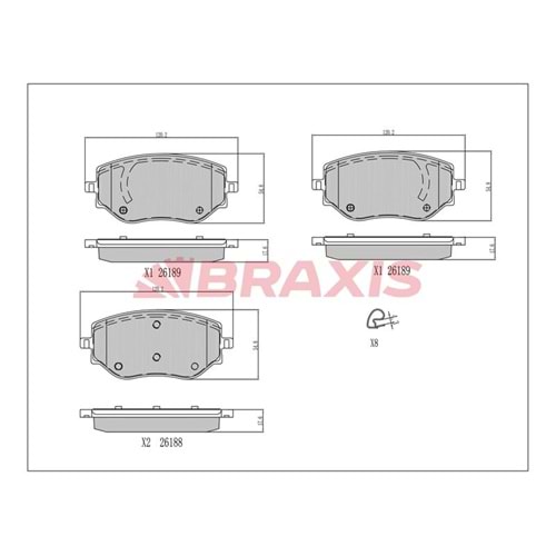 Disk Balata Renault Clio V, Nissan Micra Ön -