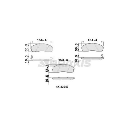 Disk Balata Hyundai H100, Starex, Kia Carnival Ön -
