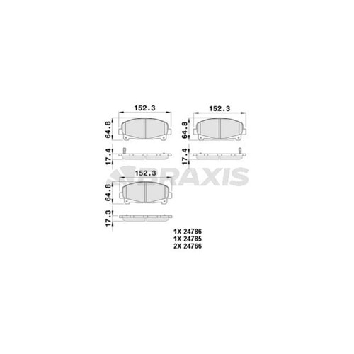 Disk Balata Honda Accord VIII 2.0, 2.4 08-15 Ön