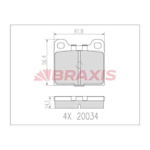 Disk Balata Mercedes, Fiat Alfa, Opel, Volvo Arka -