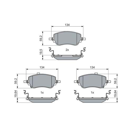 Disk Balata Fiat Egea 1.3 Mtj 1.4, 1.6, 1.6 Mtj Ön
