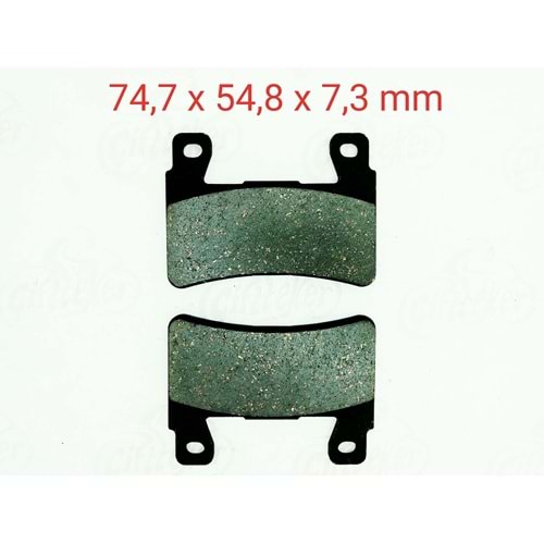 265-296 ÖN FREN DİSK BALATASI GOLD HONDA CBR 600 RR(2003-2004) CB 1100-1300-CBR 600 F ZX-6R