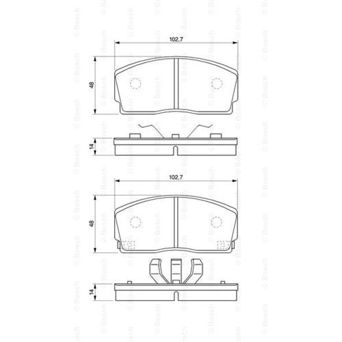 Disk Balata Daihatsu Applause 1,3-1,6 Ön