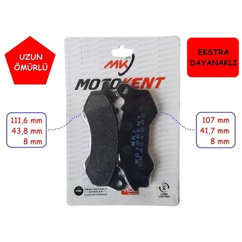 603 ÖN FREN DİSK MTK PCX 125-150 (2011-17) MATİ 125, ZNU 125i, STRADA, RKS BRİLLİANT PRİVATE