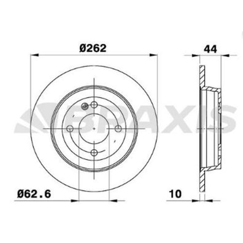 Fren Diski Hyundai, Kia Arka - 262 MM -