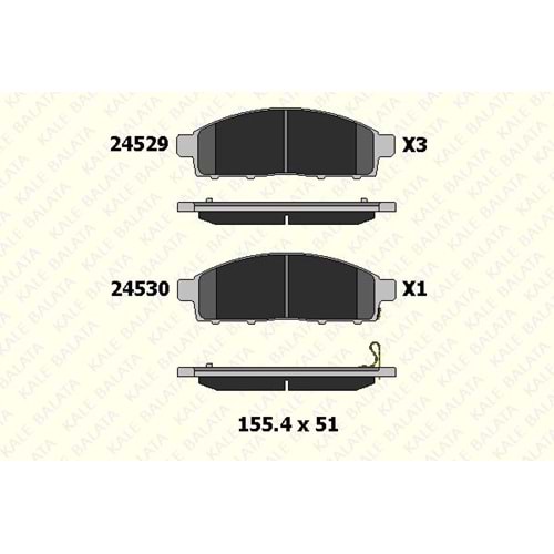 Disk Balata Mitsubishi L200, Fiat, Nissan Ön