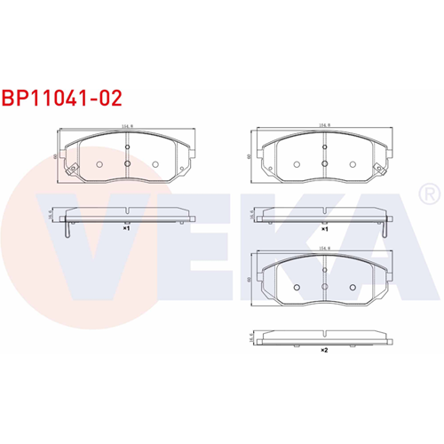 Disk Balata Kia Sorento, Hyundai Santa Fe Ön
