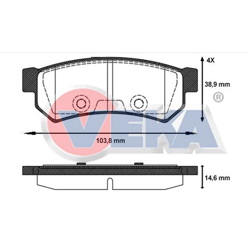 Disk Balata Chevrolet Lacetti (J200) 1.6i Arka -